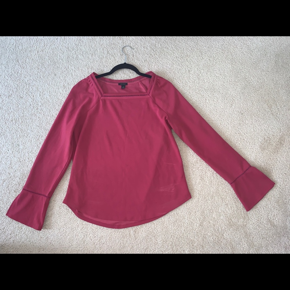 Pink Long Sleeve Blouse